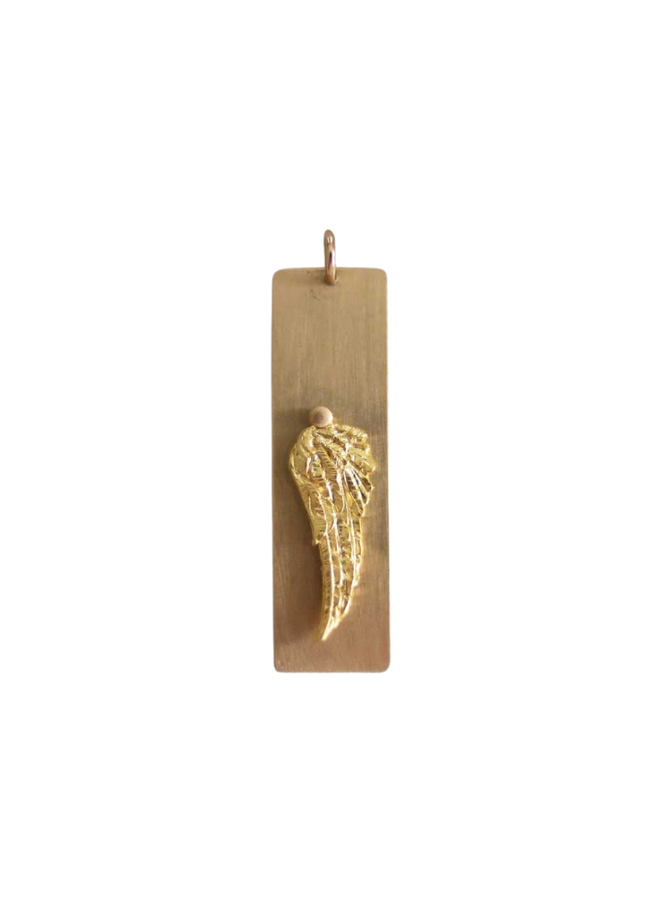 Angel Plate Charm  (M)