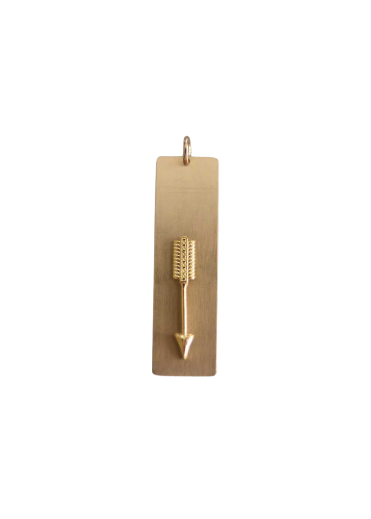 Arrow Plate Charm  (L)