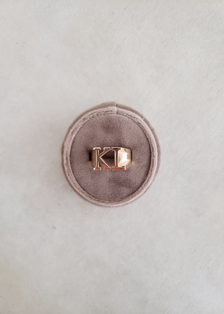 Johnny Initial Ring (Largest Size)