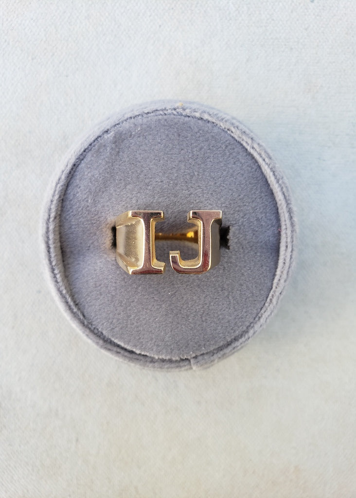 Johnny Initial Ring (Largest Size)