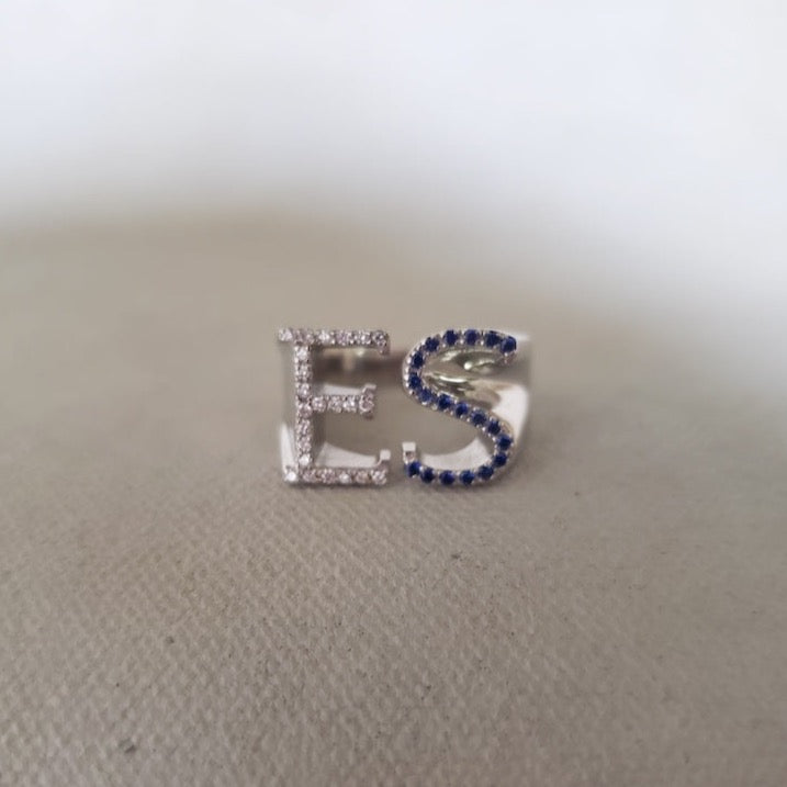 Diamond Johnny Initial Ring (Largest Size)