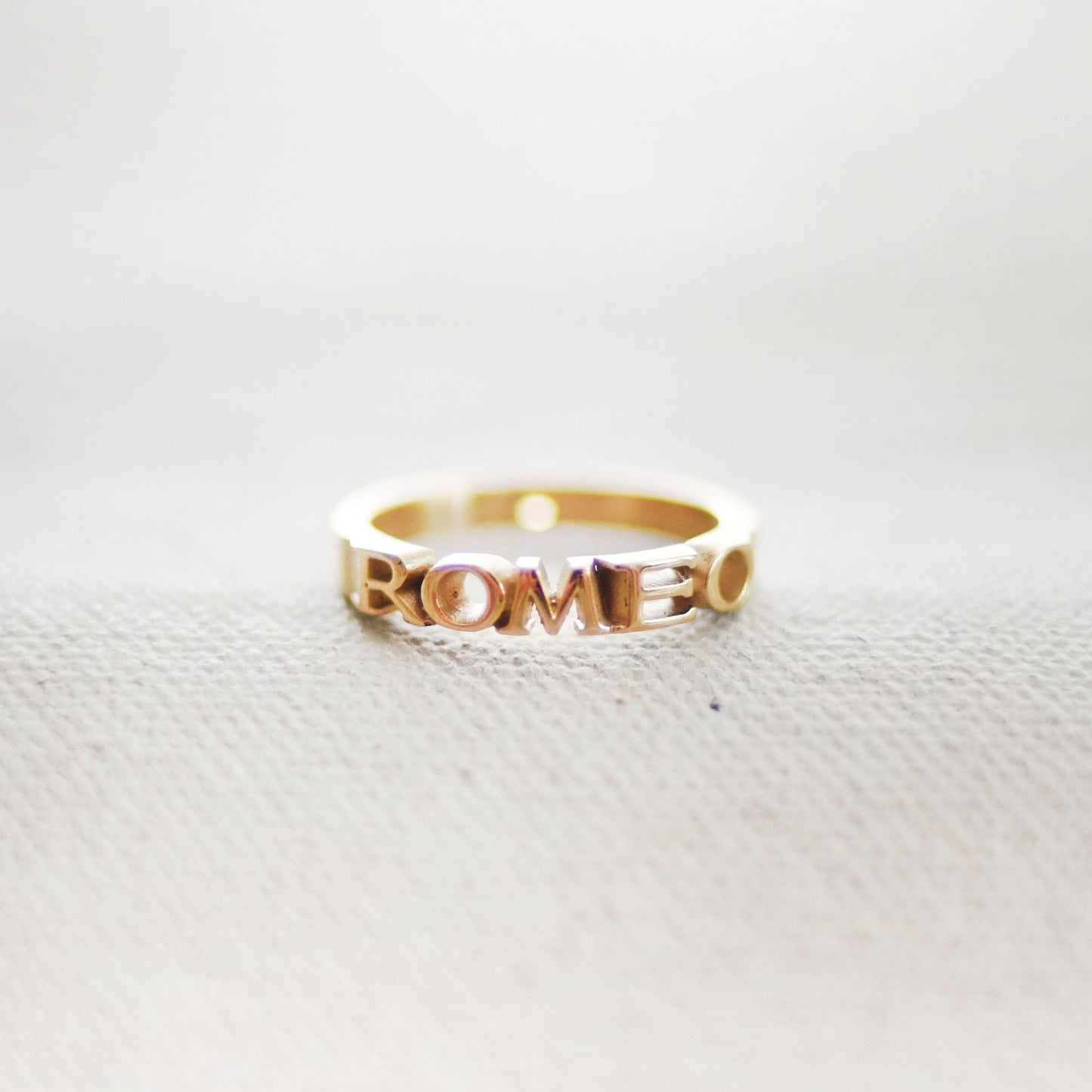 Personalized Custom Emerald Stacking Ring