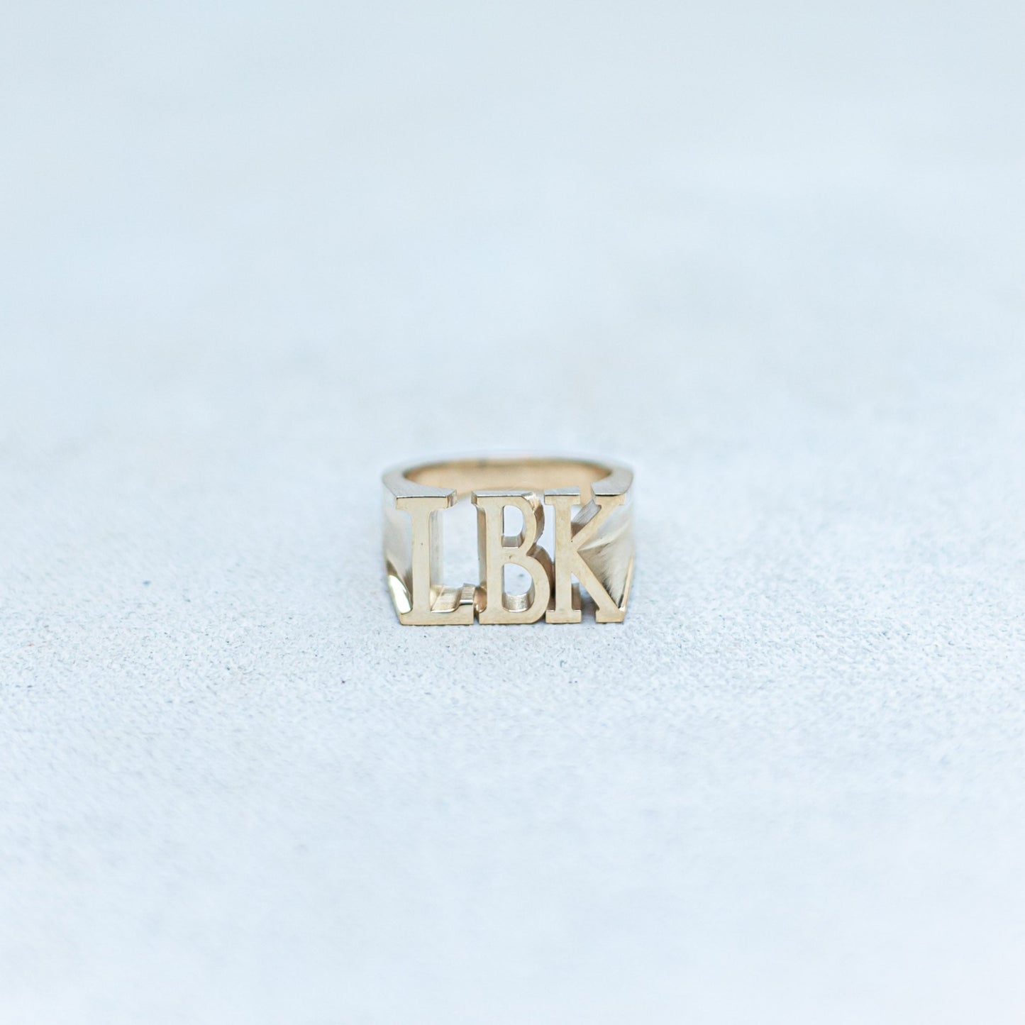 Three Initial Johnny Ring (Largest Size)