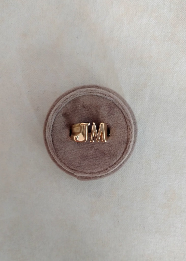 Johnny Initial Ring (Largest Size)