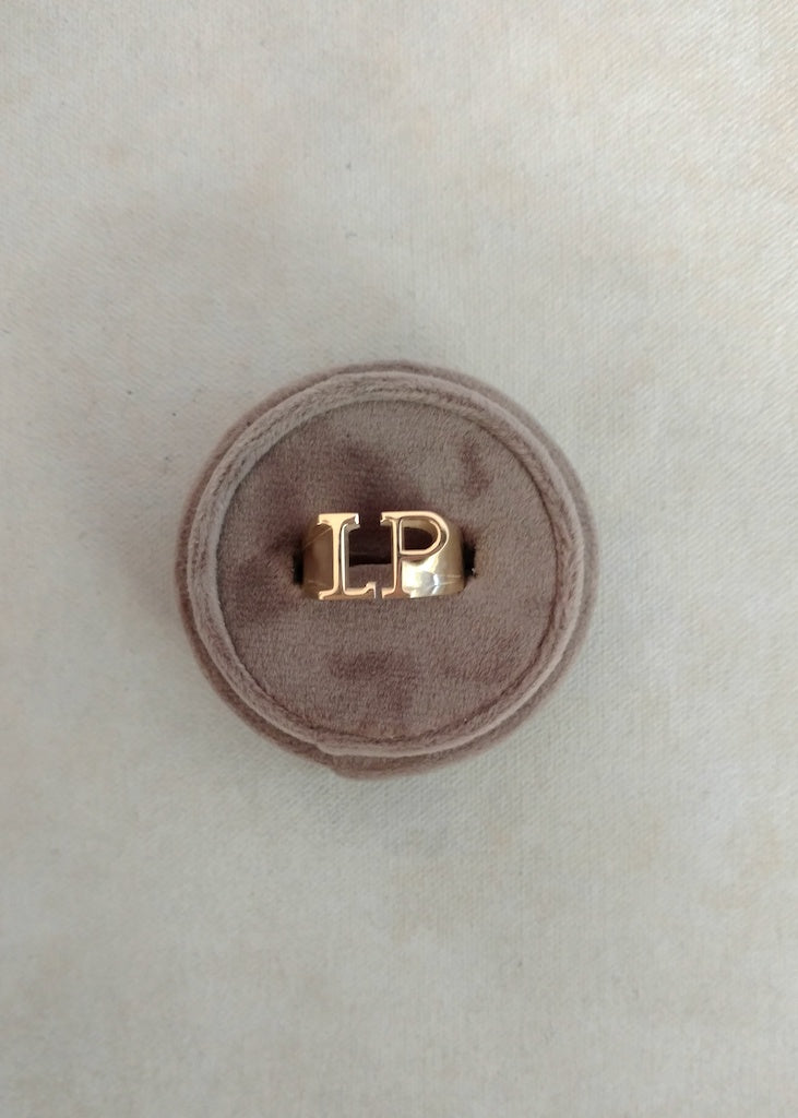 Johnny Initial Ring (Largest Size)