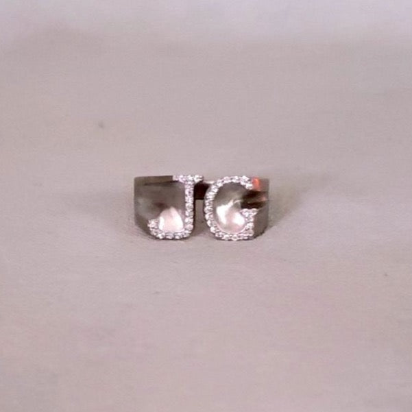 Diamond Johnny Initial Ring (Largest Size)