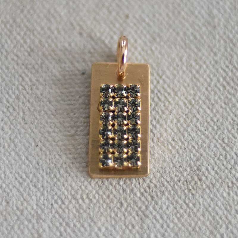 Tab Bling Plate Charm (M)