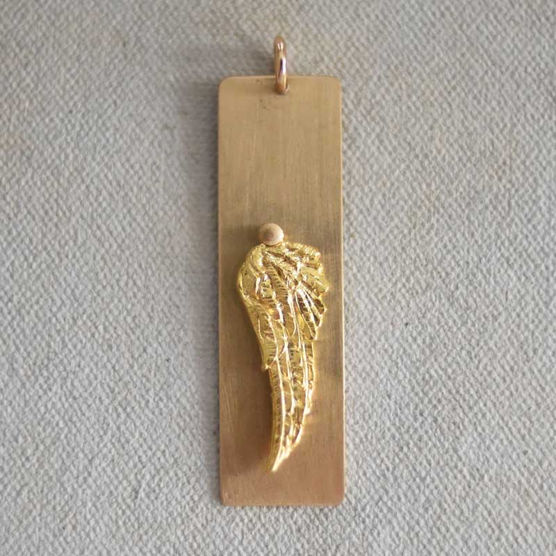 Angel Plate Charm  (M)