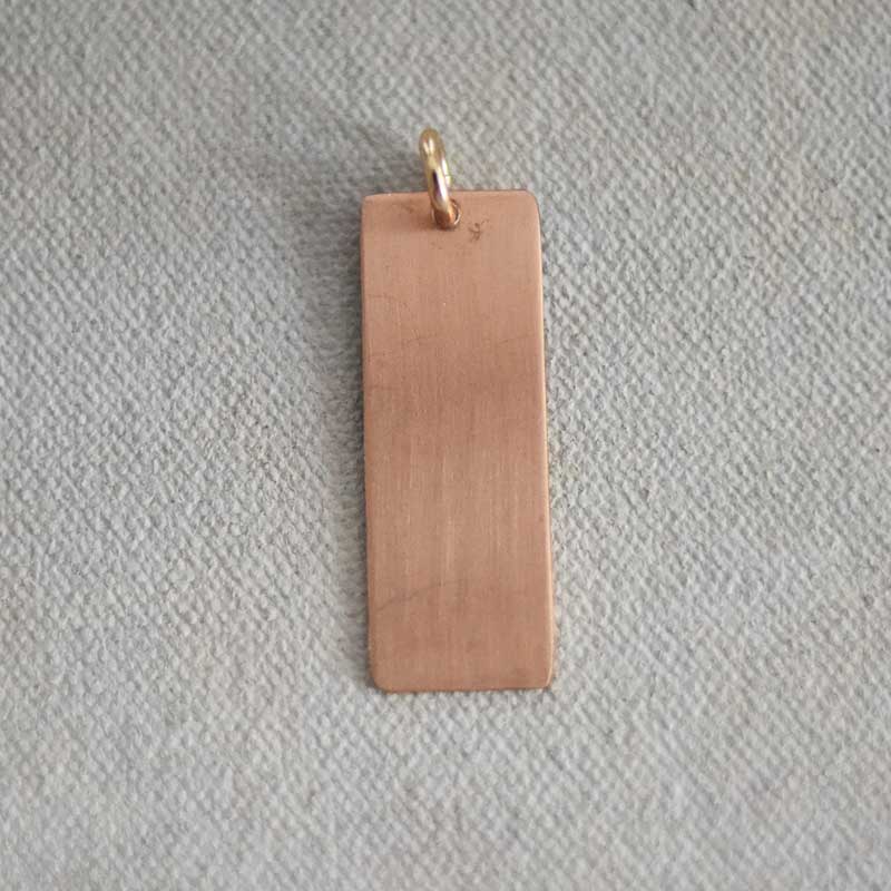 Double Date/Name Wide Tab Charm (L)