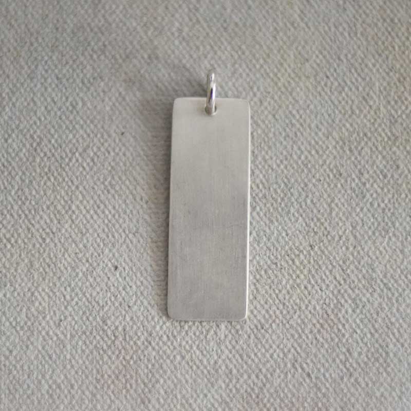 Double Date/Name Wide Tab Charm (L)