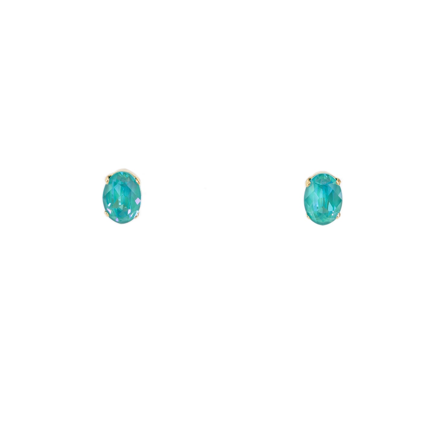 Ocean Blue Crystal Studs