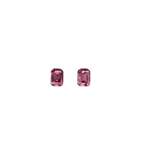 Pink Crystal Studs