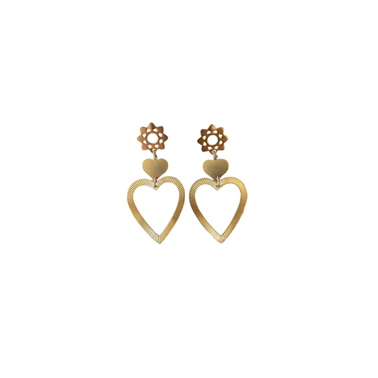 Attract Double Heart Earrings | Manifest by Kristin Hayes Jewelry