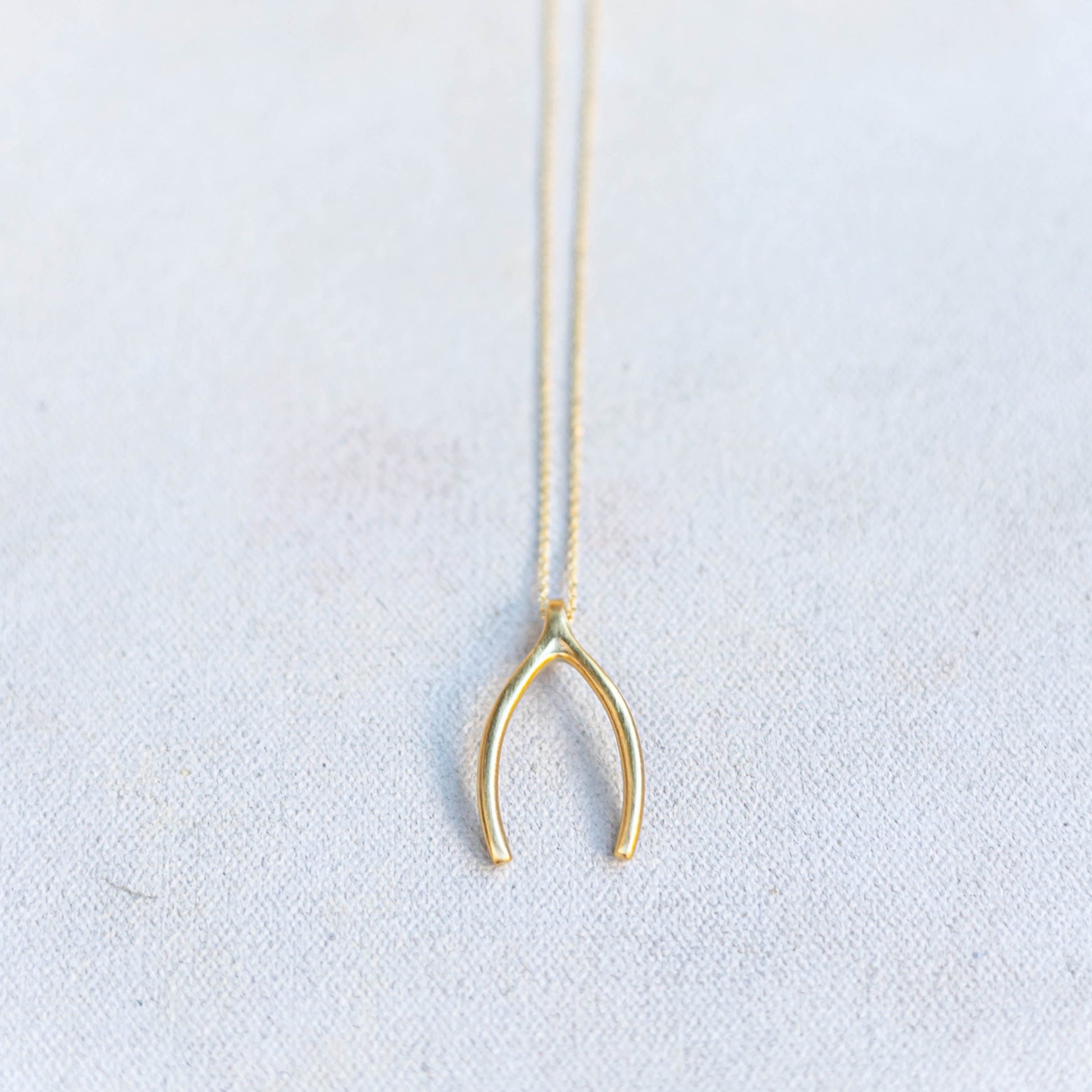 Wishbone Necklace by Kristin Hayes Jewelry