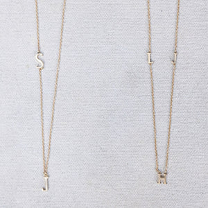 Floating Initial Necklace