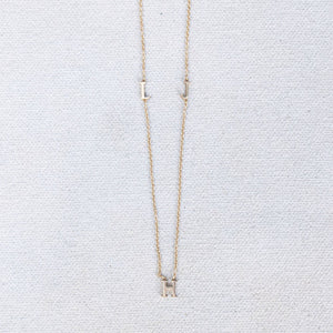 Floating Initial Necklace