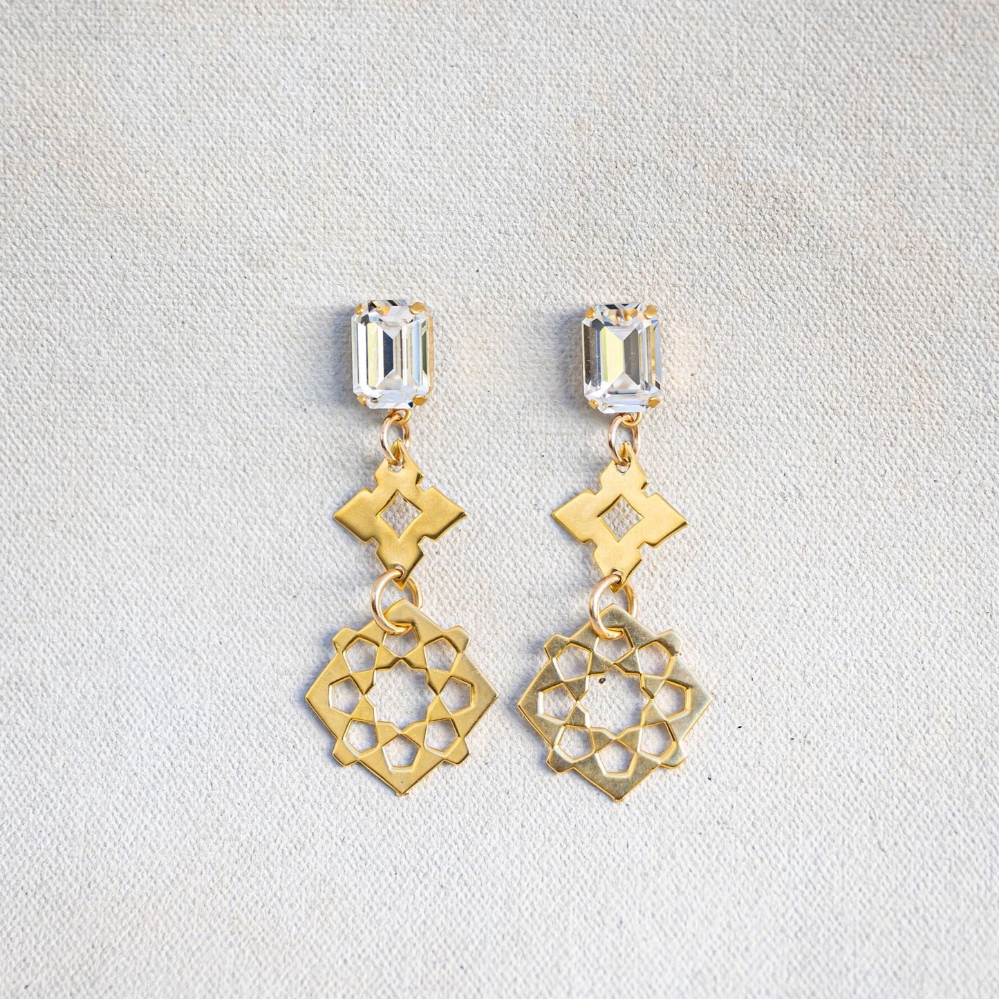 Mini Crystal Focus Intention Earrings | Manifest Kristin Hayes Jewelry