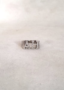 Diamond Hayes Initial Ring (Smallest Size)