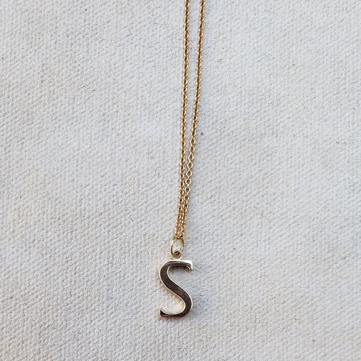 Personalized Single Initial Necklace by Kristin Hayes Jewelry