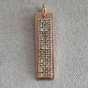 Original Tab Bling Plate Charm (L)