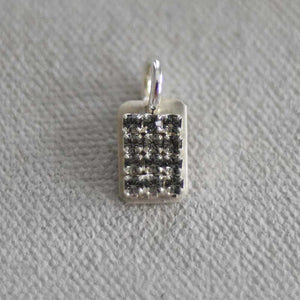 Mini Tab Bling Plate Charm (S)