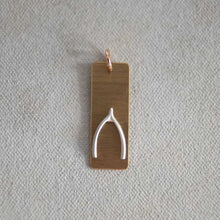 Load image into Gallery viewer, Wishbone Charm Rose Gold