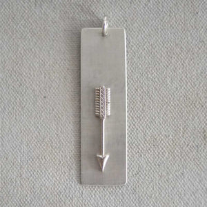 Arrow Plate Charm  (L)
